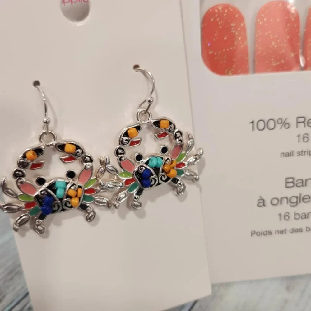 Color Street Orange Crab Press On Nail Bundle